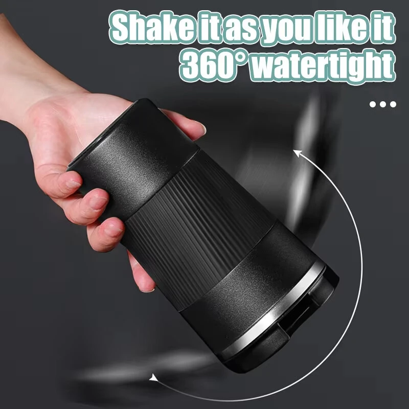 (image for) IPRee 510ml Double Stainless Steel Coffee Thermos Mug with Non-Slip Case Car Vacuum Flask Travel Insulated Bottle Coffee Cup Mug Milk Cup